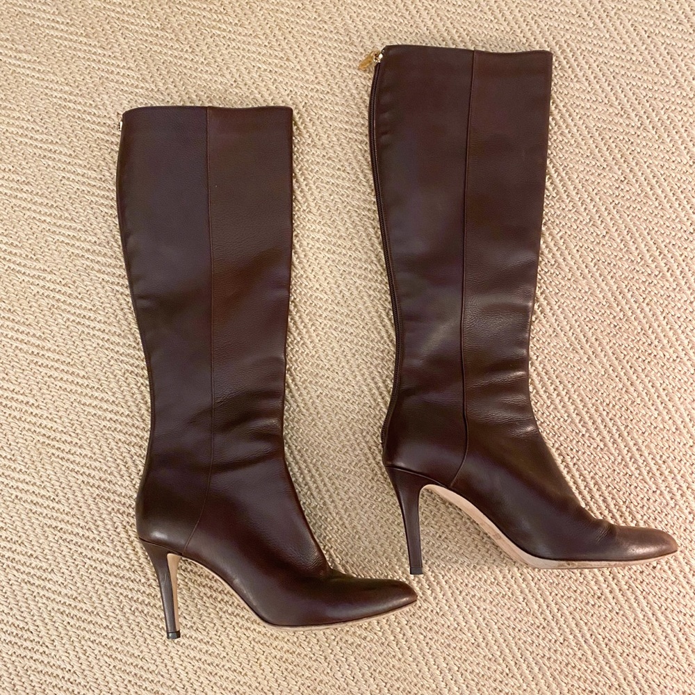 Jimmy Choo brown Leather Riding Boots